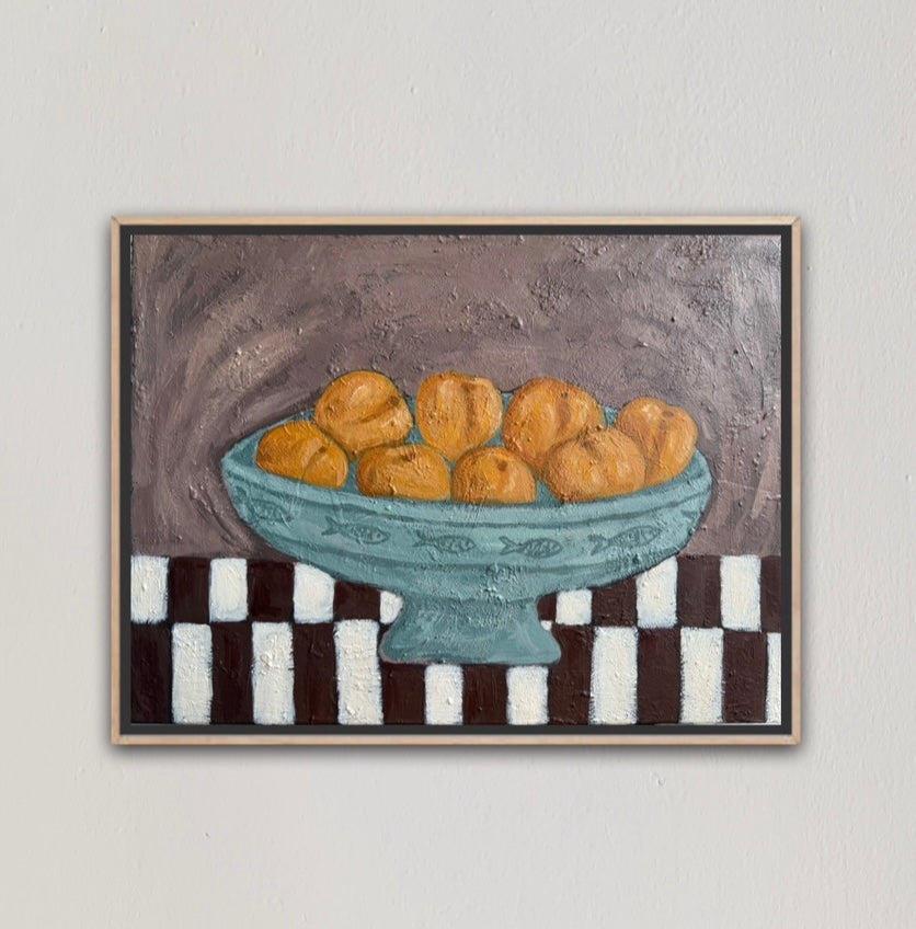 Apricots In Fish Bowl by Aleisha Hobson